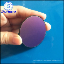 Round Optical Glass Color Filter Long Pass 420nm UV Cutoff